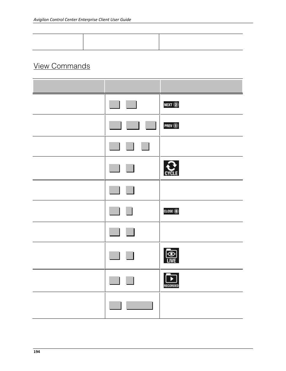 View commands | Avigilon ACC Enterprise Client Version 4.12 User Manual | Page 202 / 214