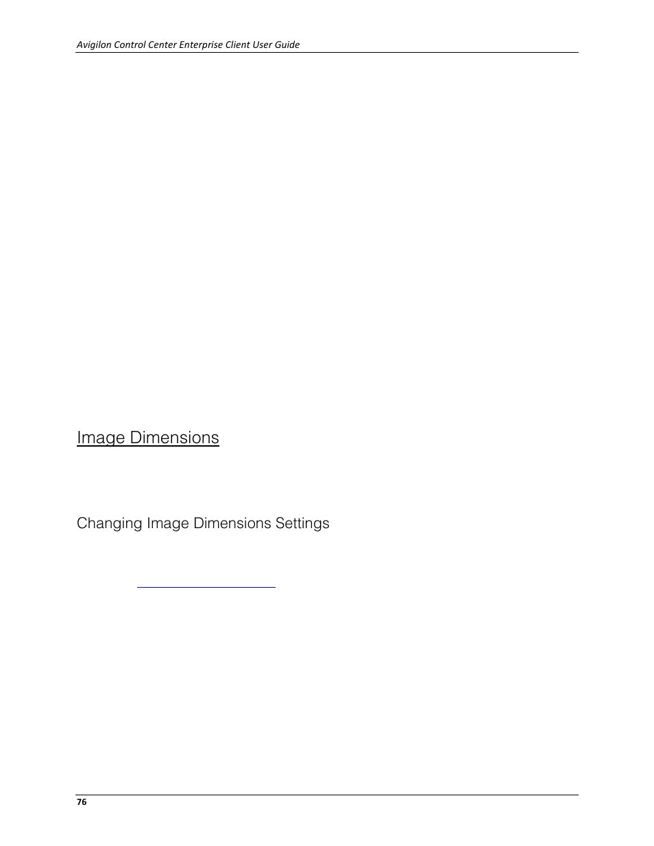 Image dimensions, Changing image dimensions settings | Avigilon ACC Enterprise Client Version 4.12 User Manual | Page 84 / 214