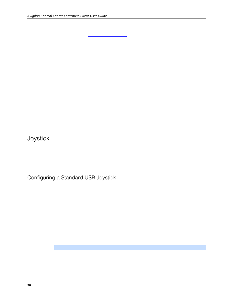 Joystick, Configuring a standard usb joystick | Avigilon ACC Enterprise Client Version 4.12 User Manual | Page 98 / 214