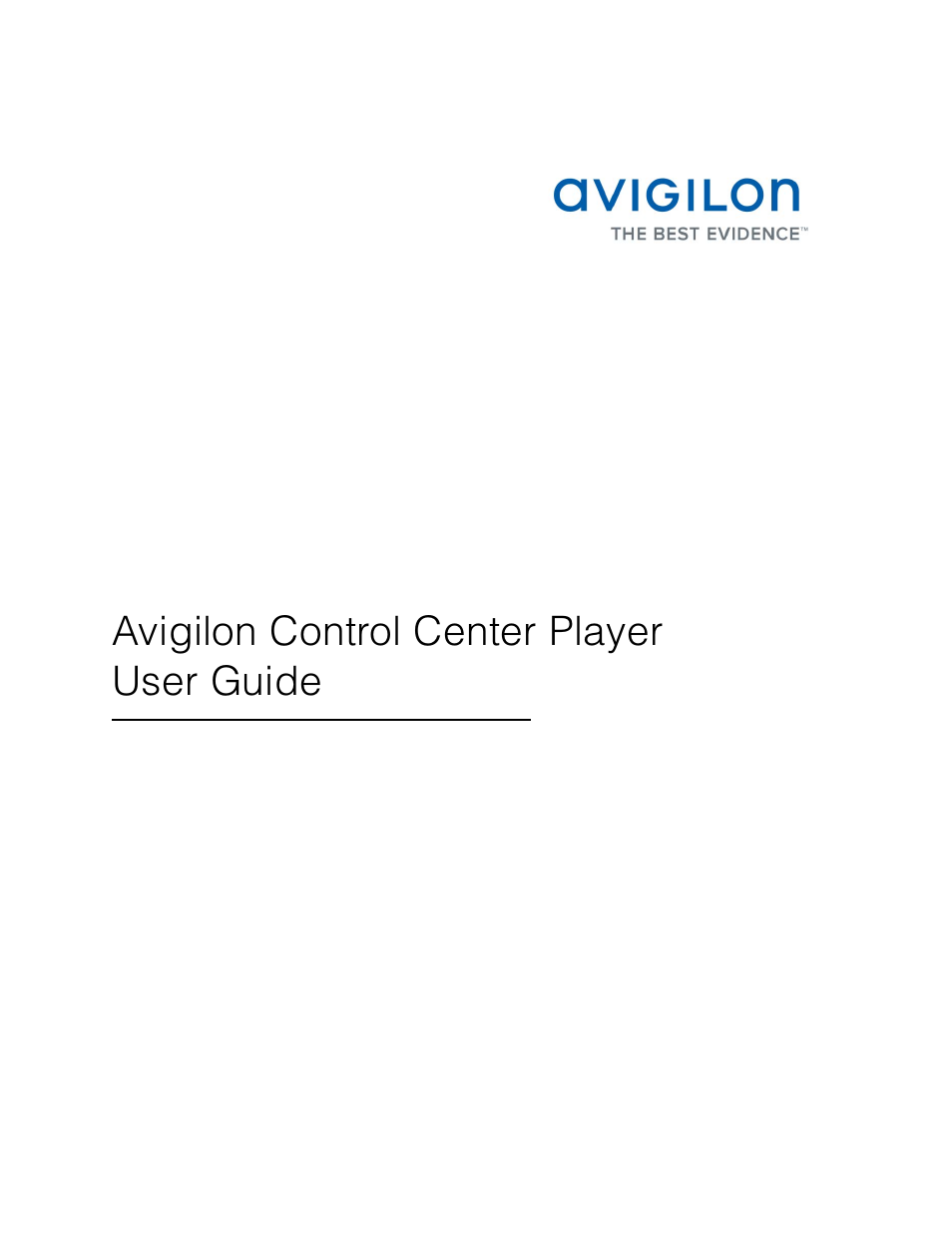 Avigilon ACC Player Version 4.12 User Manual | 49 pages