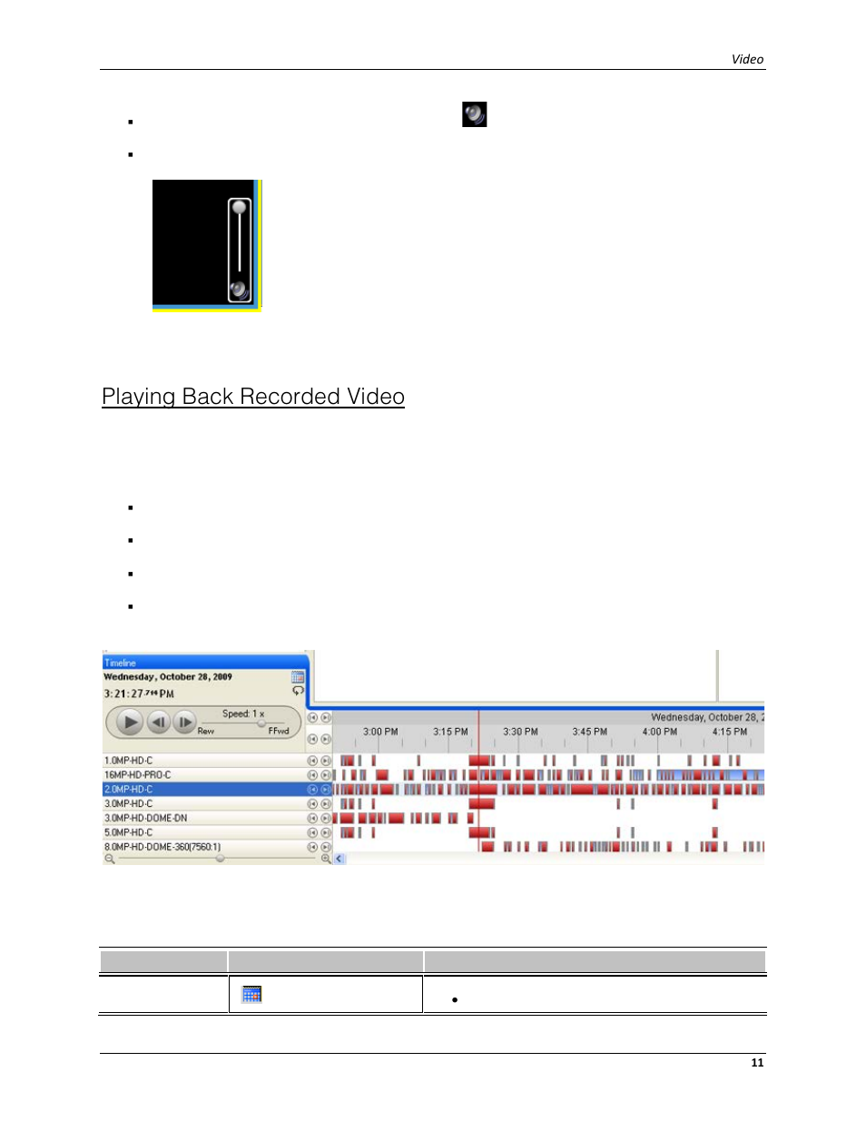 Playing back recorded video | Avigilon ACC Player Version 4.12 User Manual | Page 15 / 49