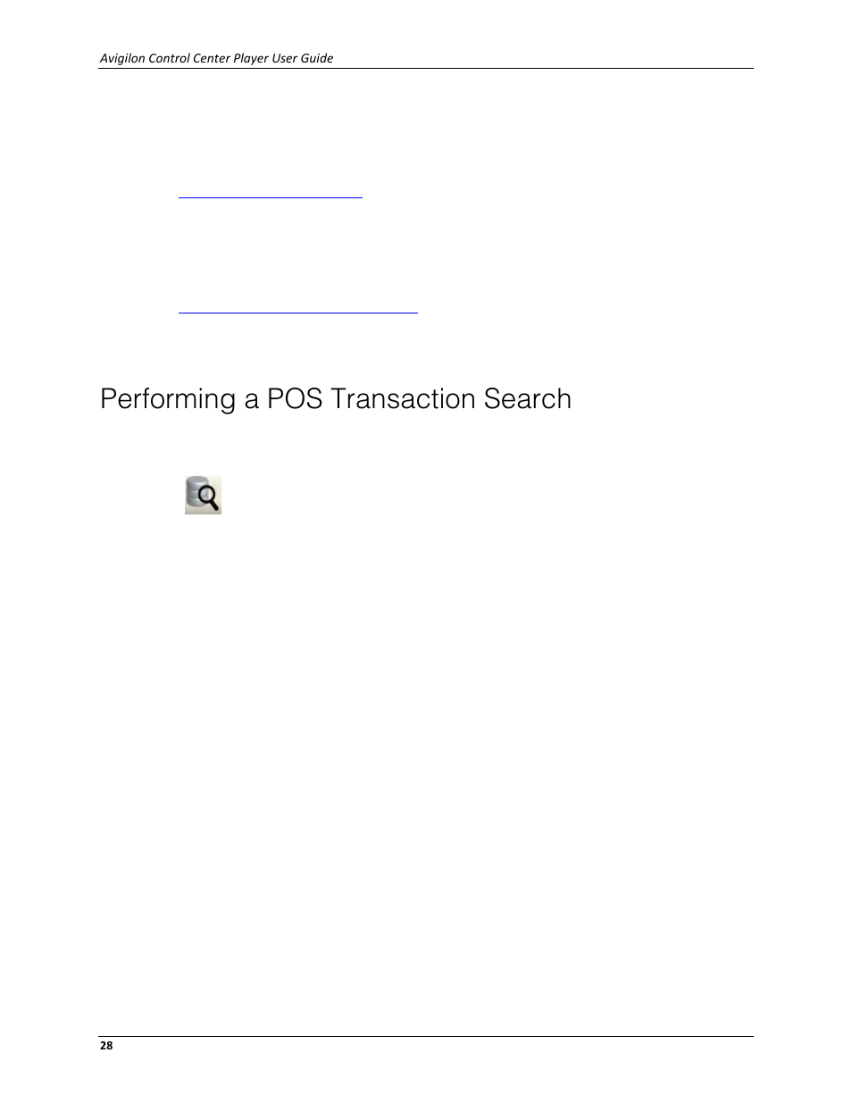 Performing a pos transaction search | Avigilon ACC Player Version 4.12 User Manual | Page 32 / 49