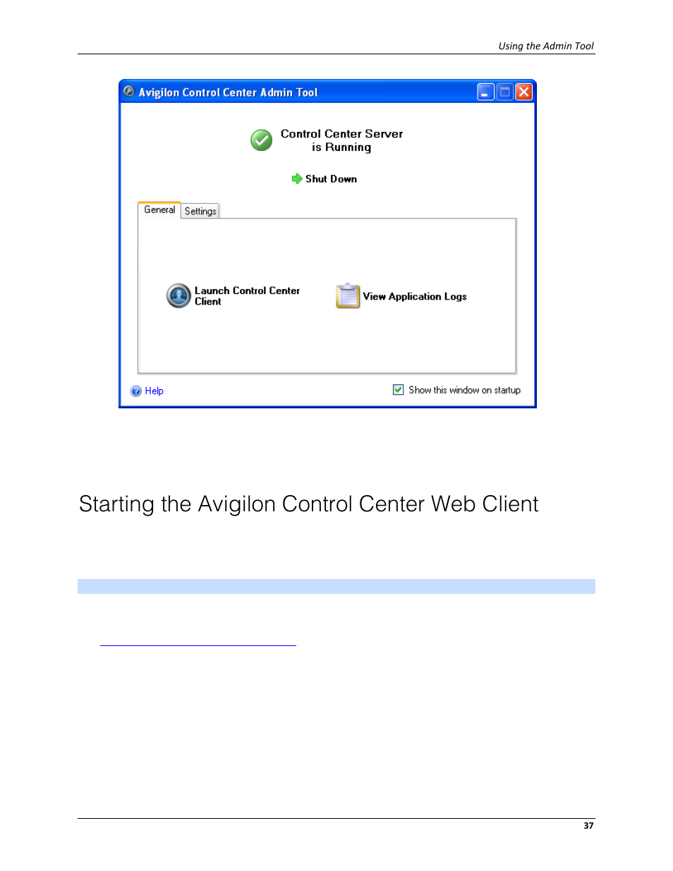 Starting the avigilon control center web client | Avigilon ACC Server Version 4.12 User Manual | Page 41 / 50