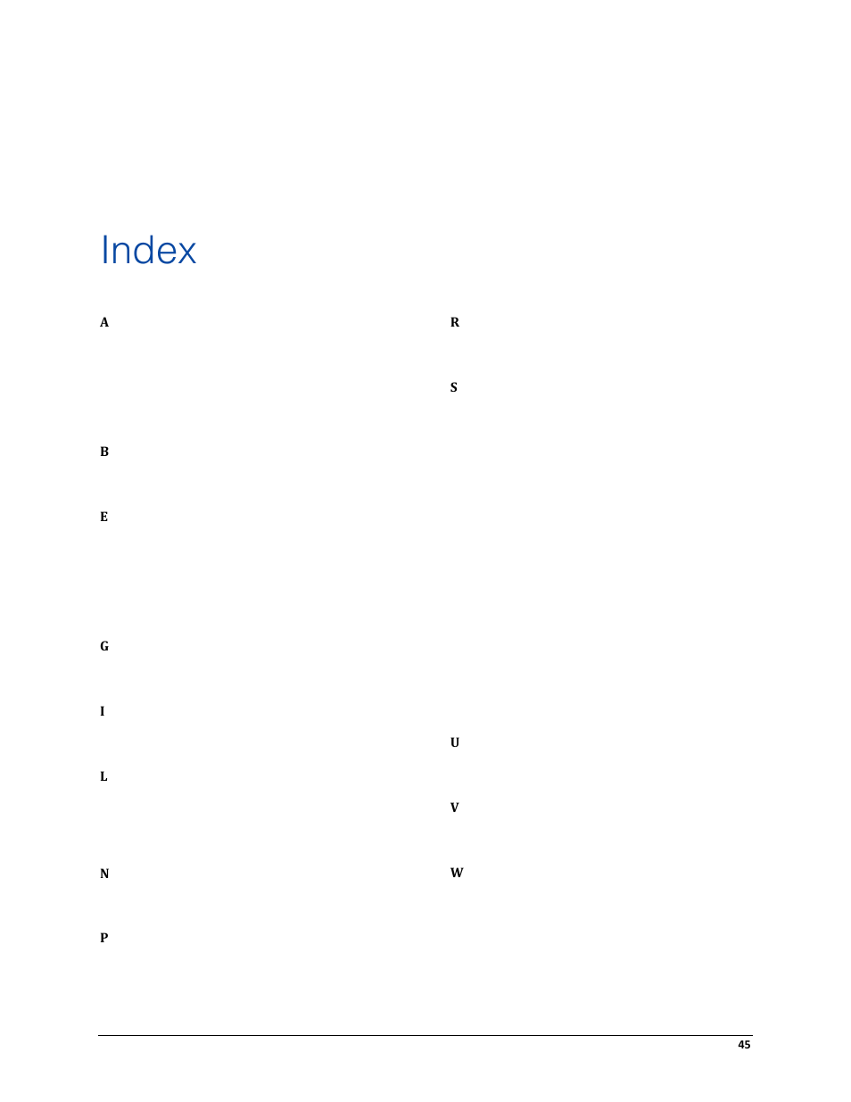 Index | Avigilon ACC Server Version 4.12 User Manual | Page 49 / 50