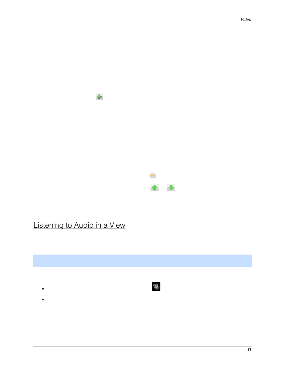 Listening to audio in a view | Avigilon ACC Enterprise Web Client Version 4.12 User Manual | Page 23 / 70