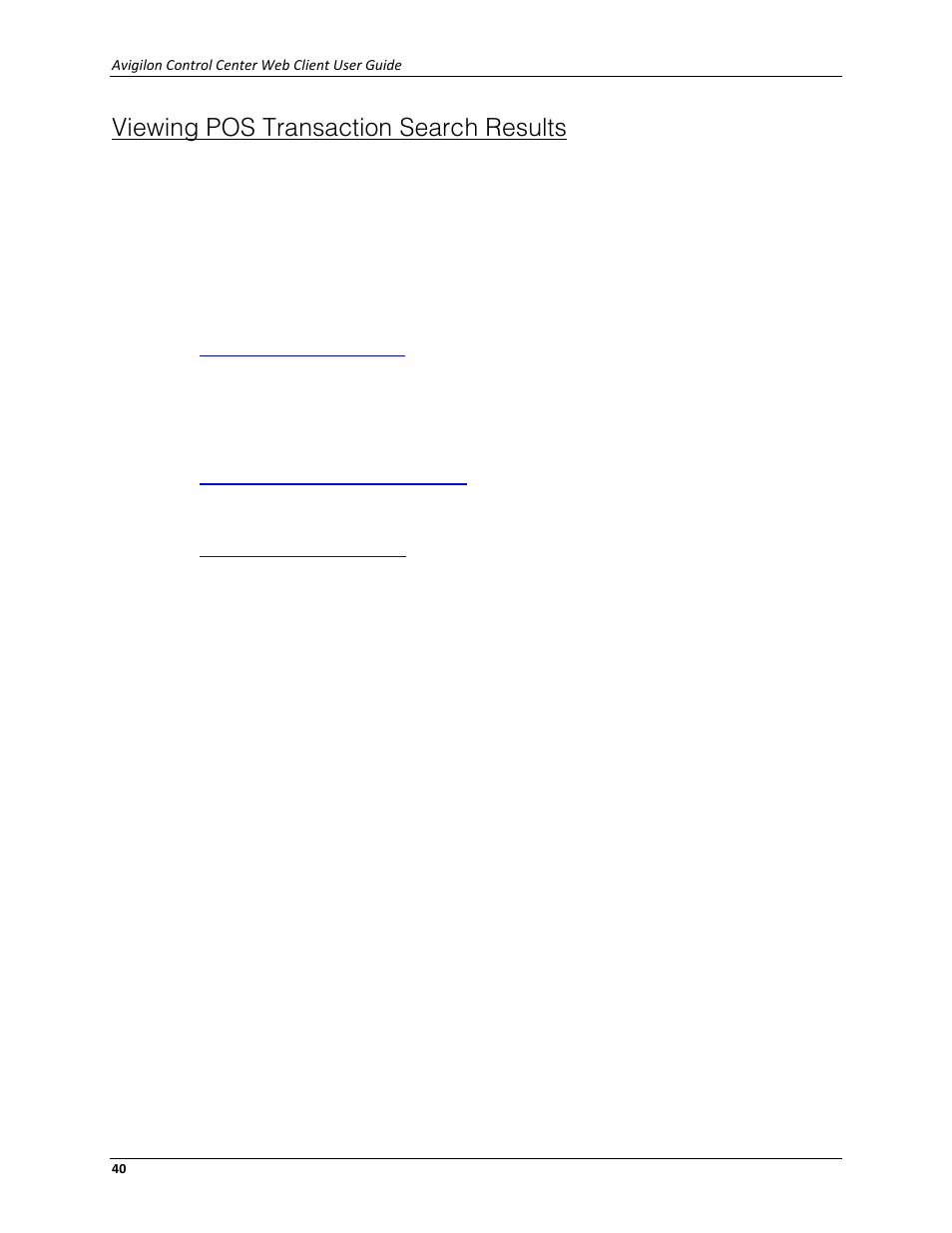 Viewing pos transaction search results | Avigilon ACC Standard Web Client Version 4.12 User Manual | Page 44 / 57