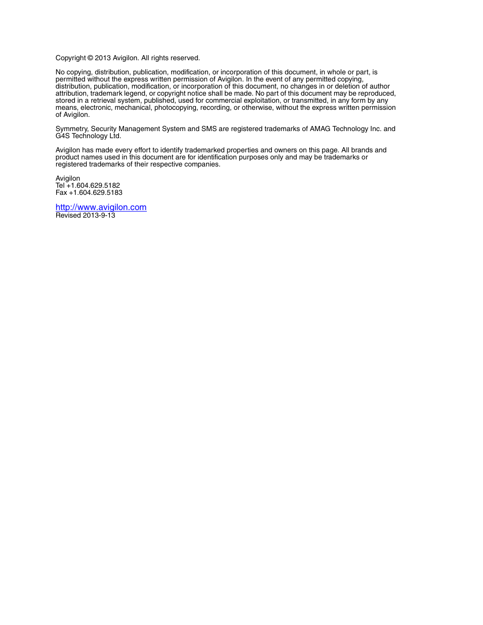 Avigilon AMAG Symmetry Integration User Manual | Page 2 / 16