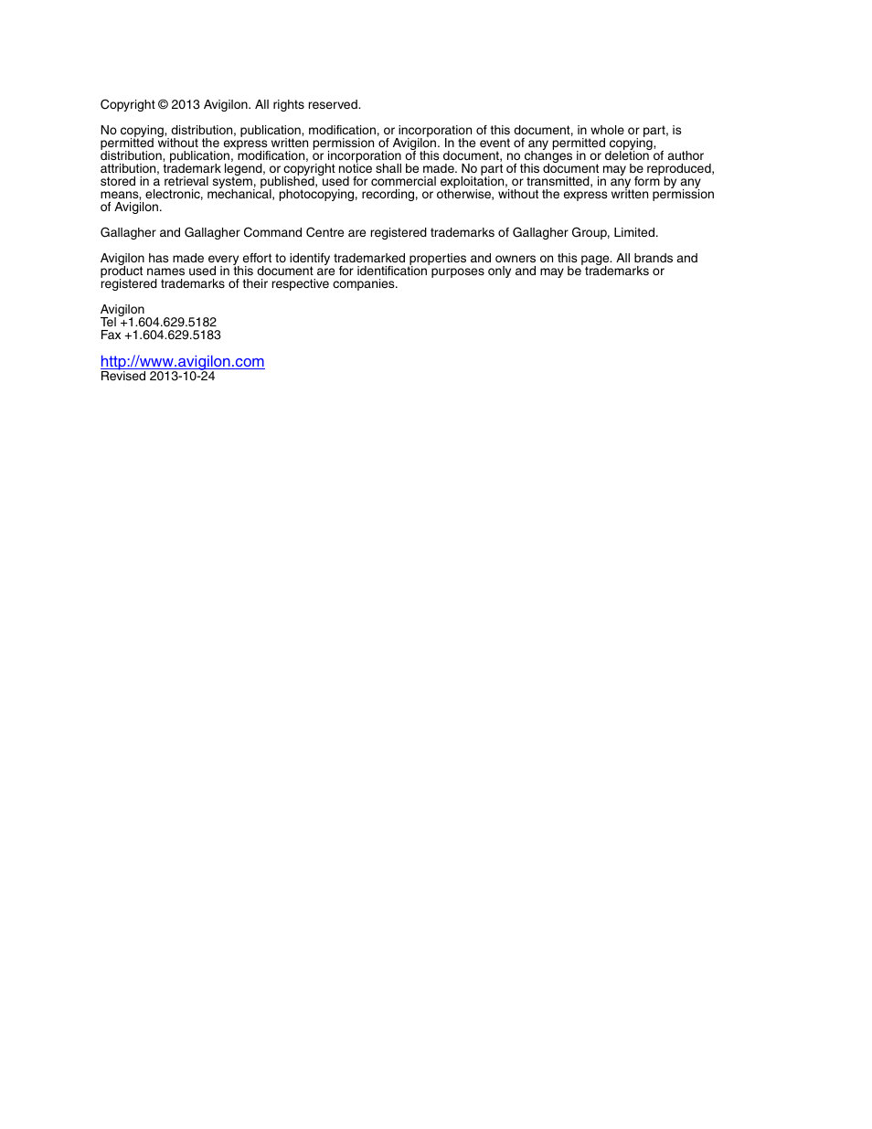 Avigilon Gallagher Command Center Integration User Manual | Page 2 / 19