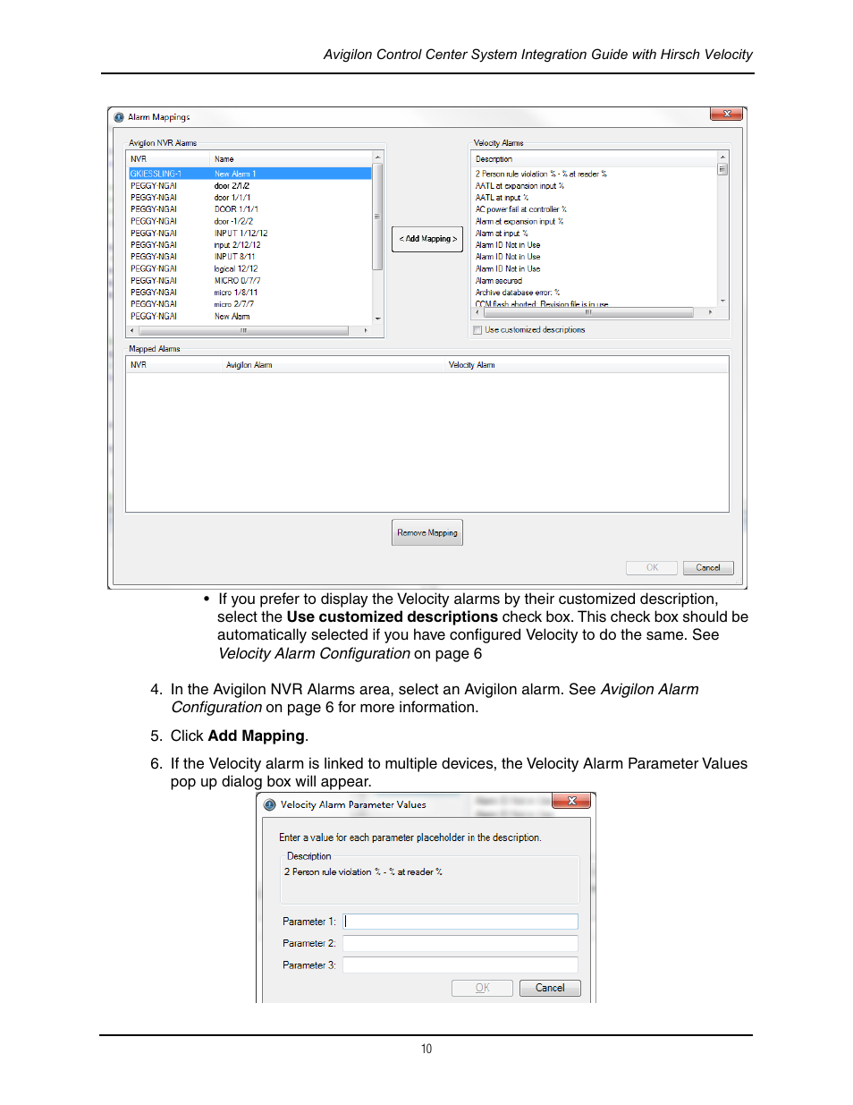 Avigilon Hirsch Velocity Integration User Manual | Page 13 / 16