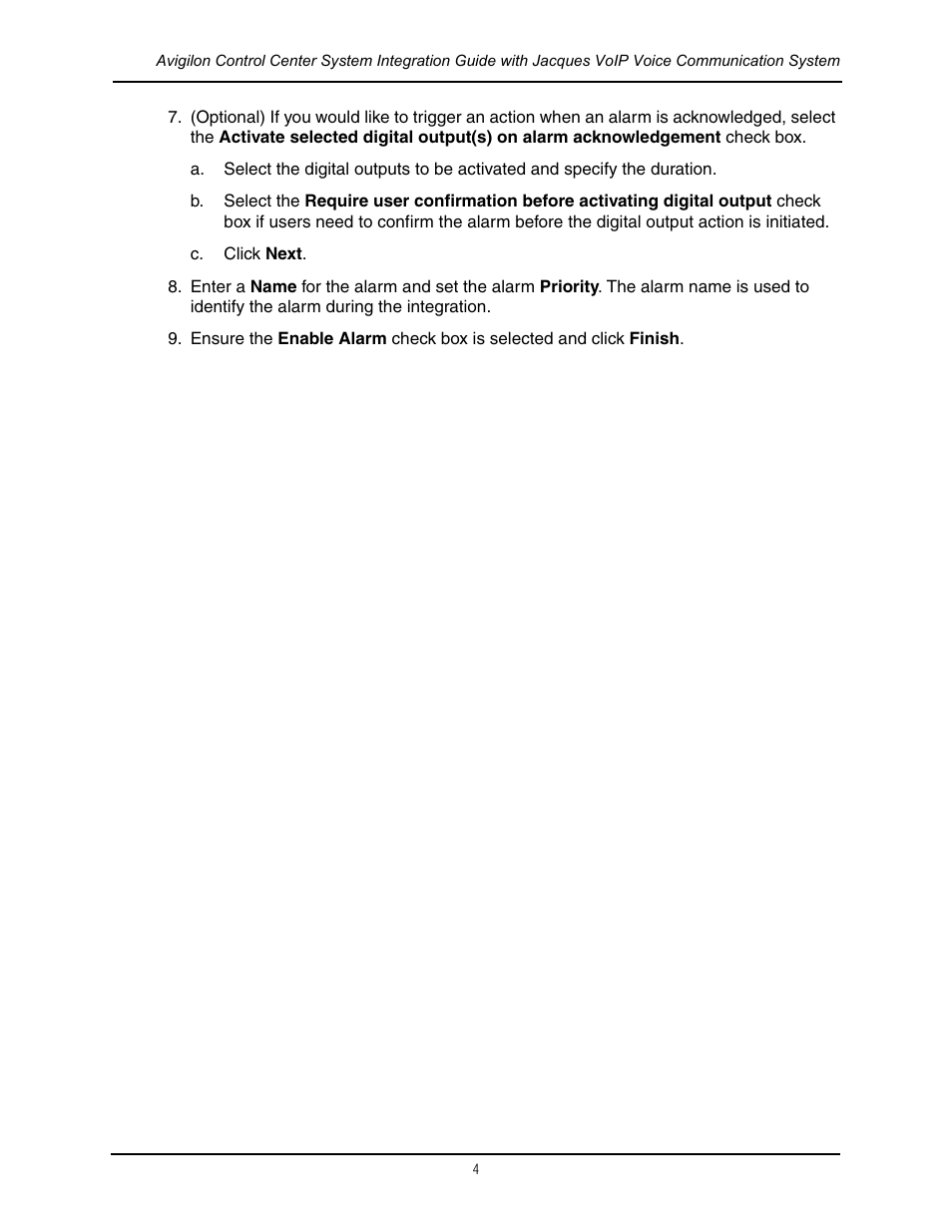 Avigilon Jacques VoIP Voice Communication System Integration User Manual | Page 7 / 12