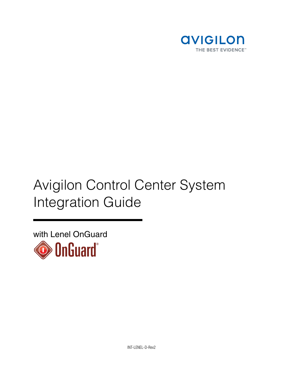 Avigilon Lenel On Guard Integration User Manual | 16 pages
