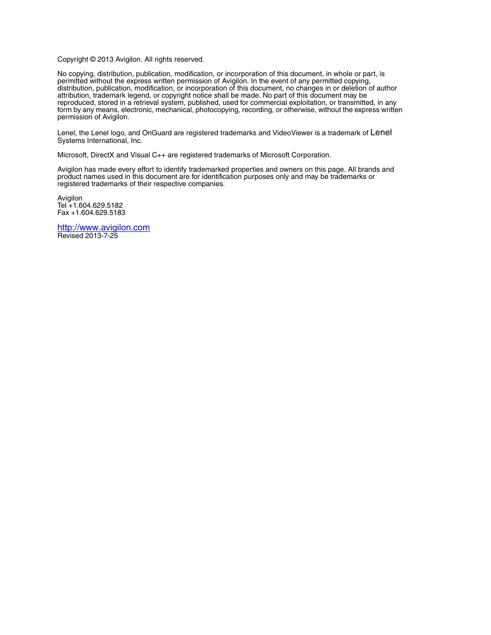 Avigilon Lenel On Guard Integration User Manual | Page 2 / 16