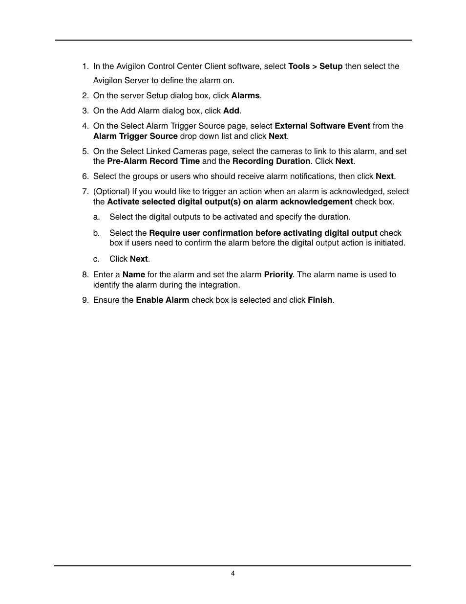 Avigilon Stentofon AlphaCom XE Integration User Manual | Page 7 / 12