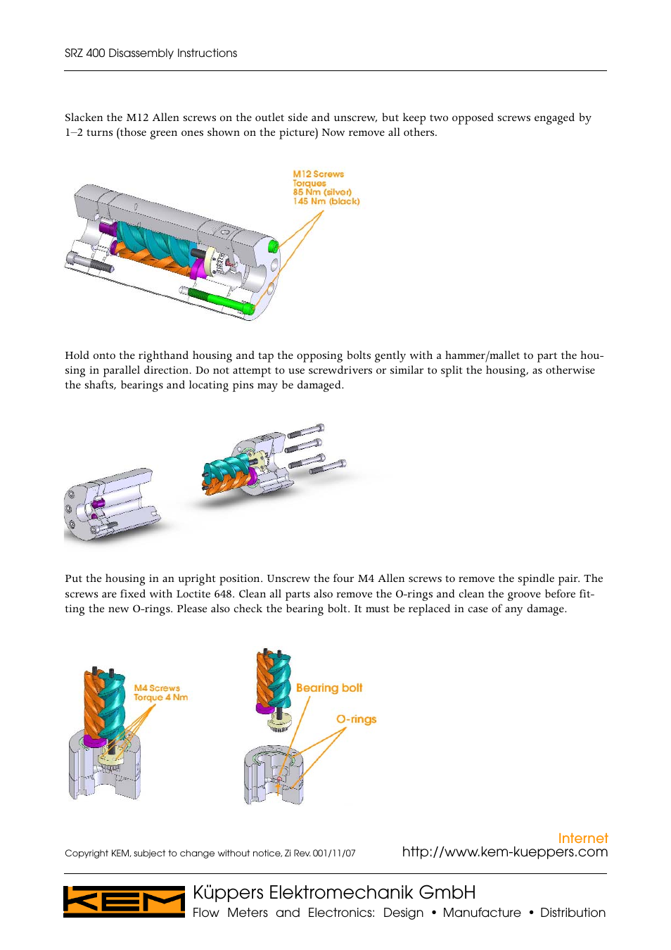 Küppers elektromechanik gmbh | AW Gear Meters SRZ 400 User Manual | Page 2 / 2