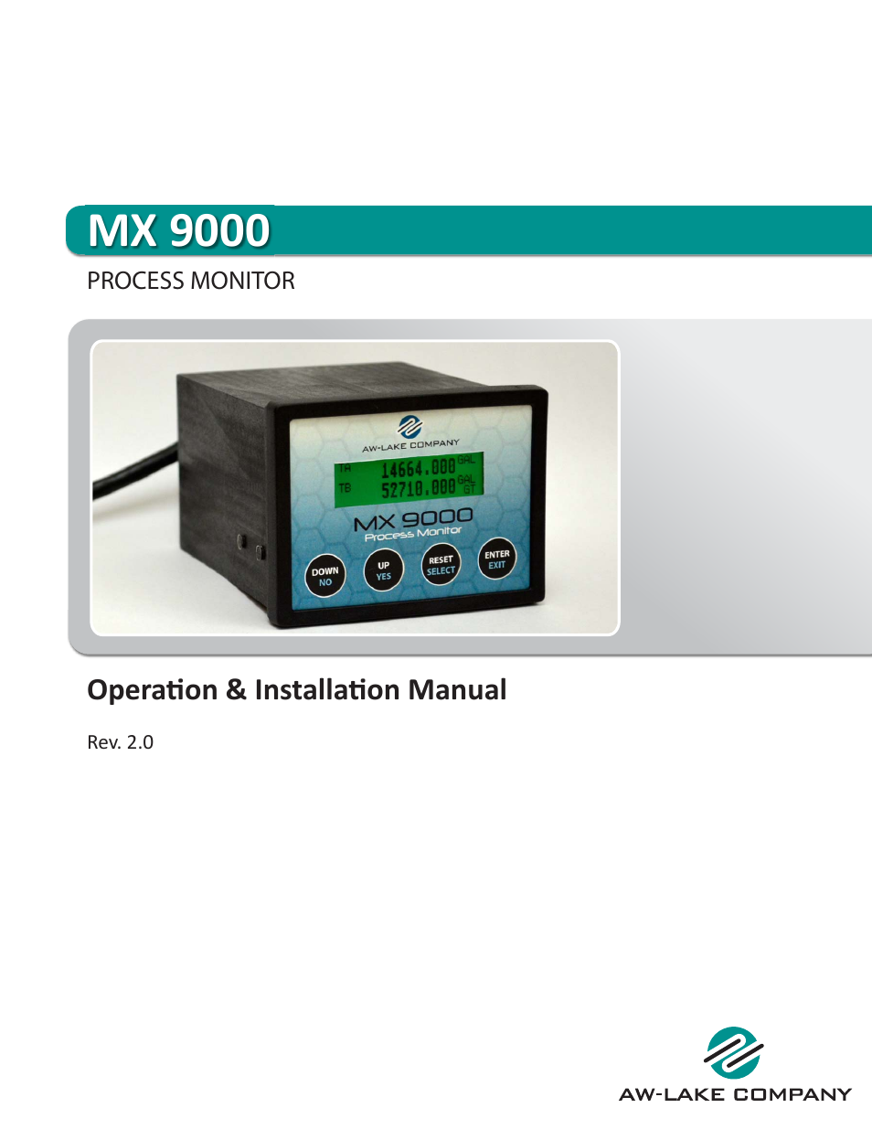 AW Gear Meters MX 9000 User Manual | 52 pages