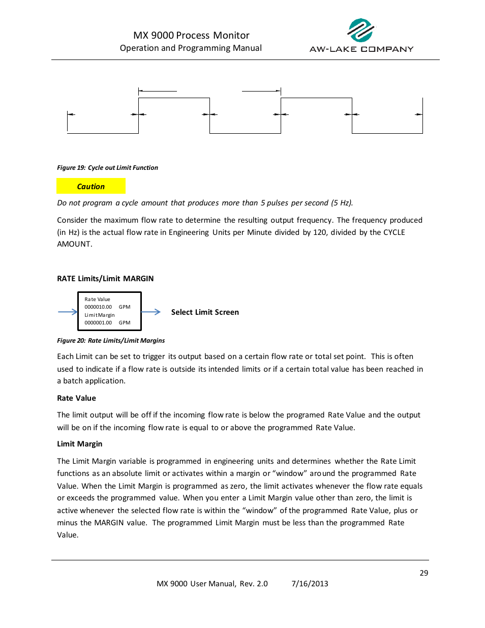 Mx 9000 process monitor | AW Gear Meters MX 9000 User Manual | Page 30 / 52