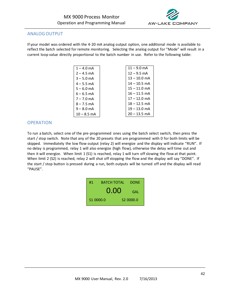 AW Gear Meters MX 9000 User Manual | Page 43 / 52