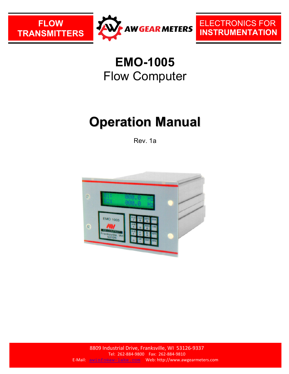 AW Gear Meters EMO-1005 User Manual | 55 pages