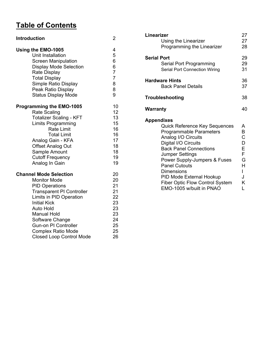 AW Gear Meters EMO-1005 User Manual | Page 2 / 55