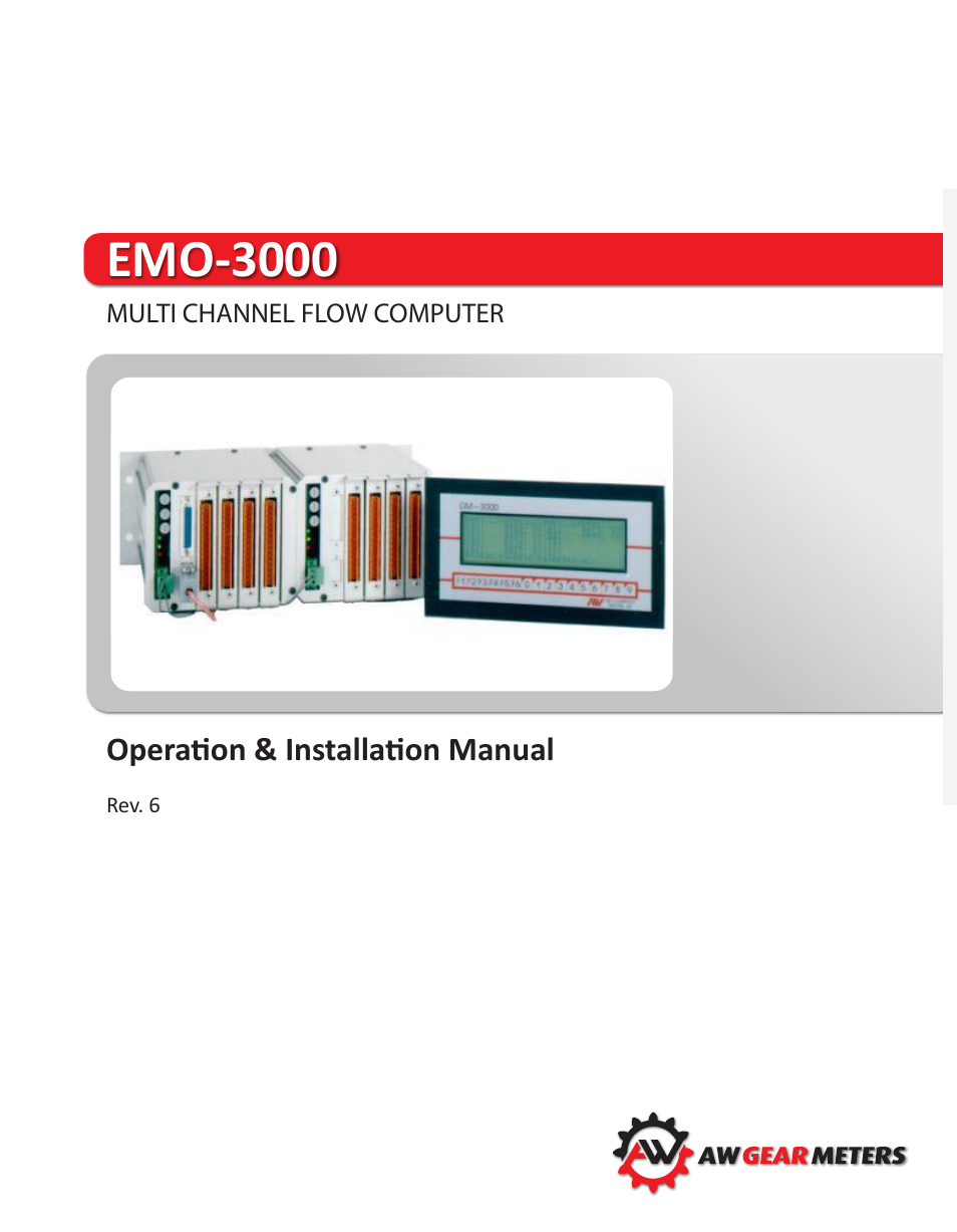 AW Gear Meters EMO-3000 User Manual | 68 pages