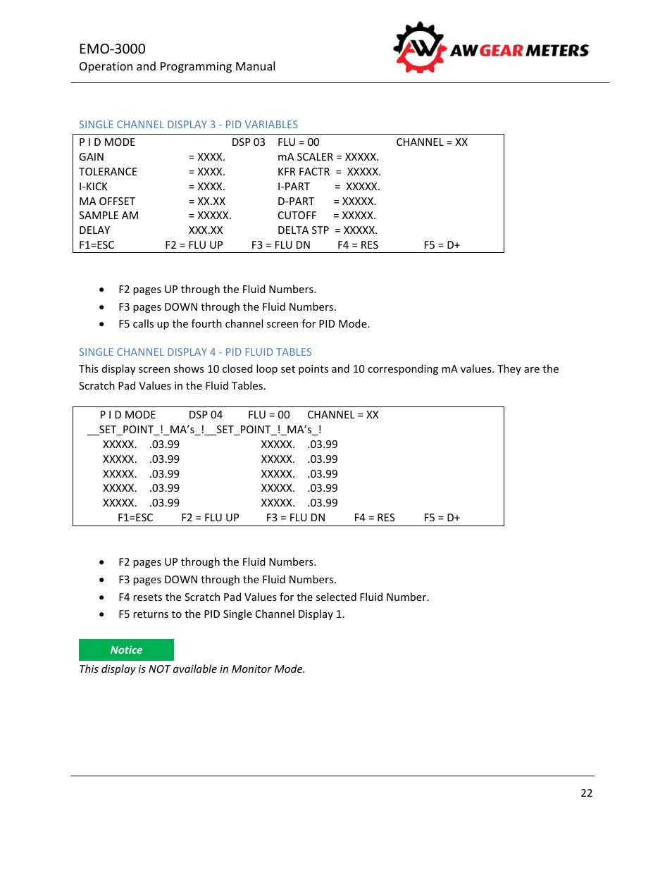 Emo‐3000 | AW Gear Meters EMO-3000 User Manual | Page 23 / 68