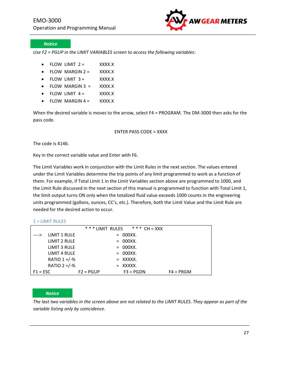 Emo‐3000 | AW Gear Meters EMO-3000 User Manual | Page 28 / 68