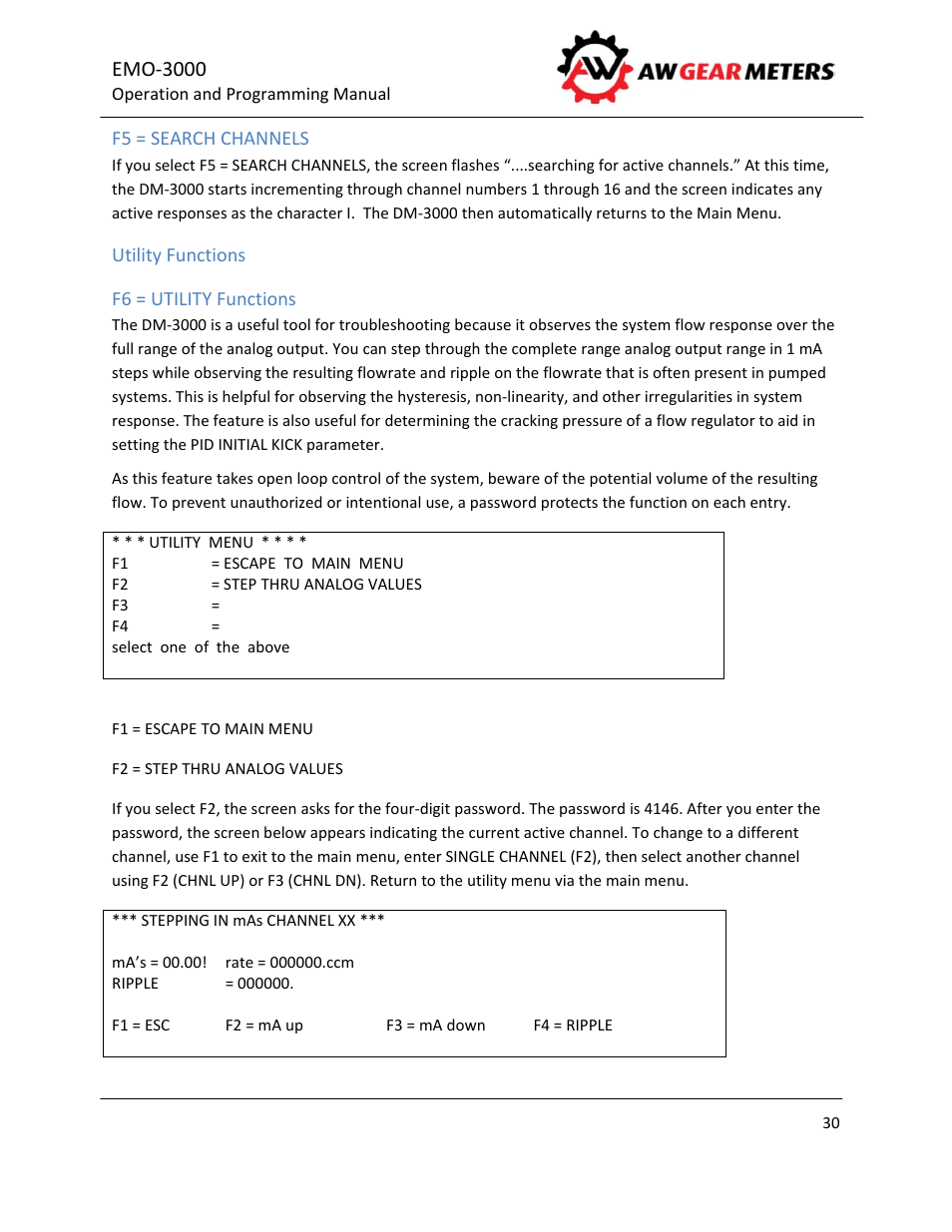 Emo‐3000 | AW Gear Meters EMO-3000 User Manual | Page 31 / 68