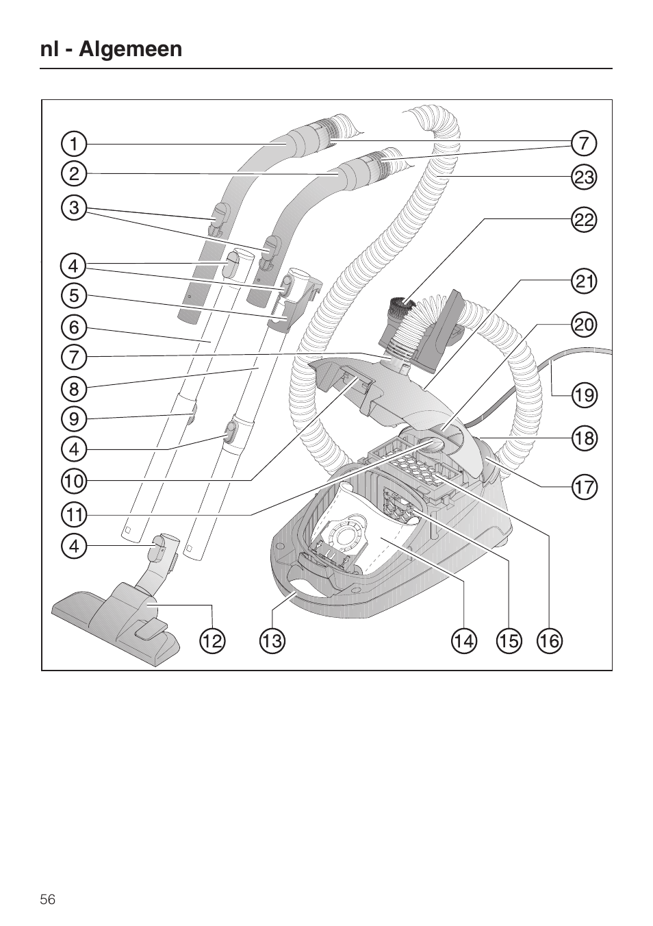 Nl - algemeen | Miele HS12 User Manual | Page 56 / 88