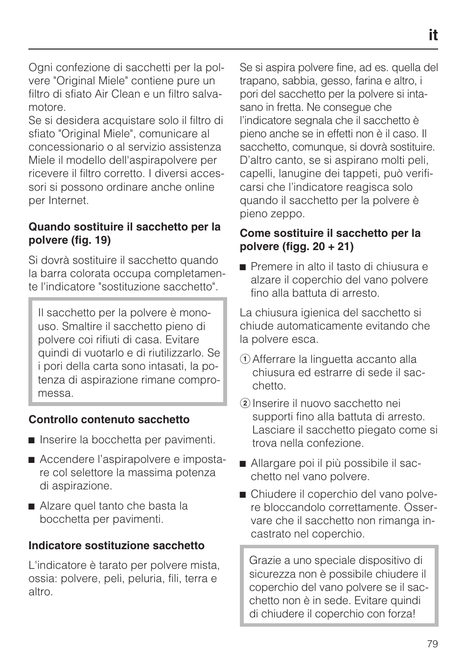 Miele HS12 User Manual | Page 79 / 88
