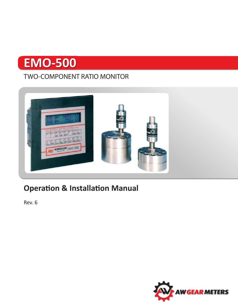 AW Gear Meters EMO-500 User Manual | 48 pages