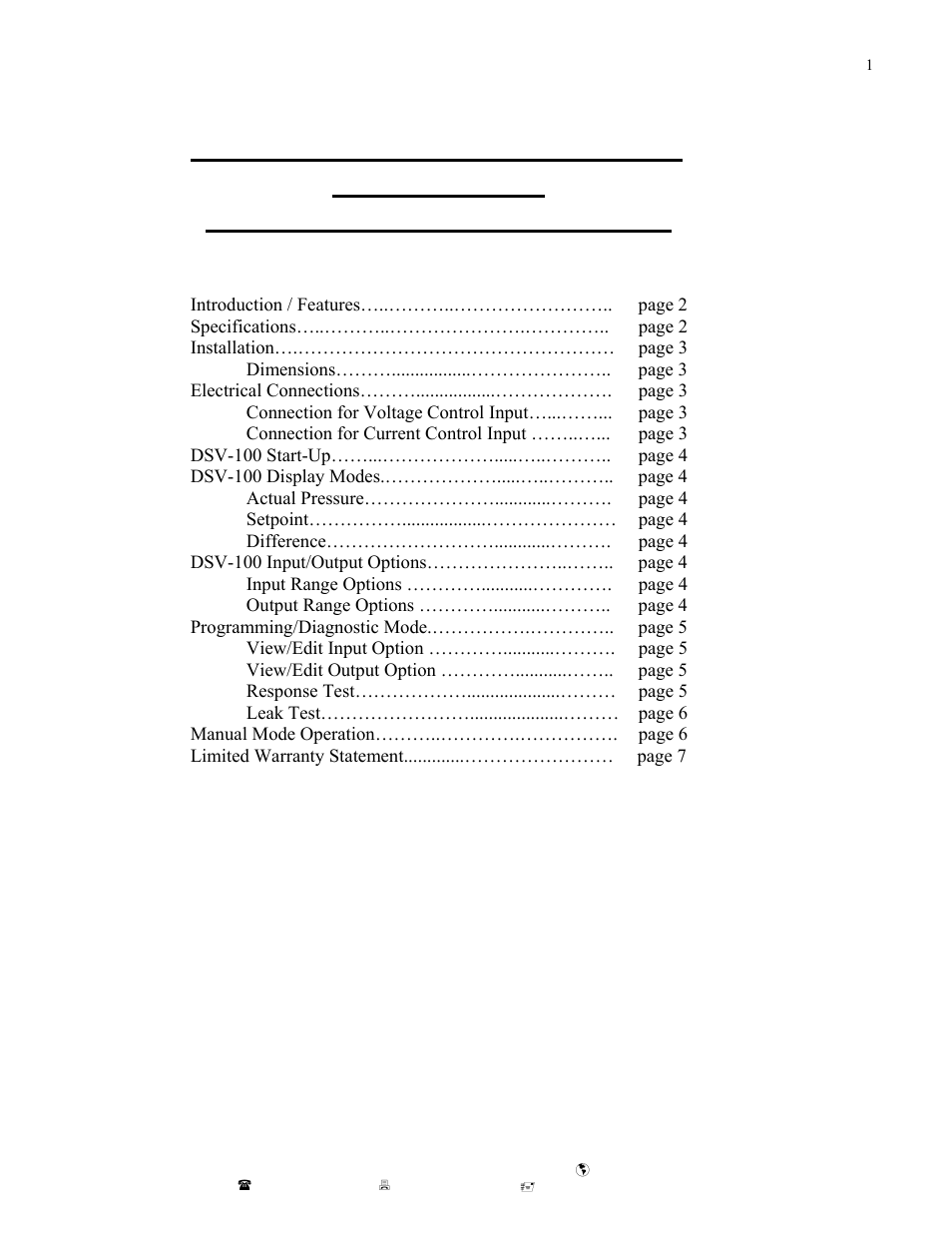 AW Gear Meters DSV-100 User Manual | Page 2 / 7