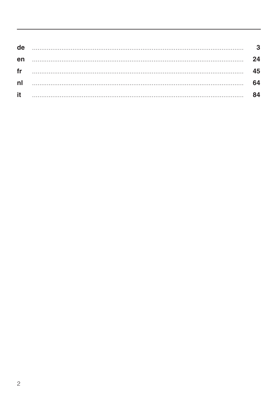 Miele HS14 User Manual | Page 2 / 112