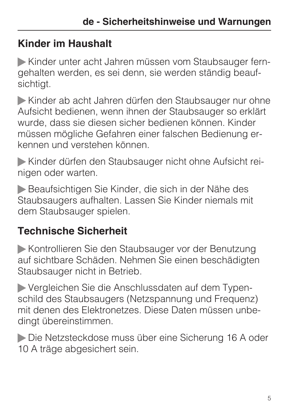Miele HS14 User Manual | Page 5 / 112