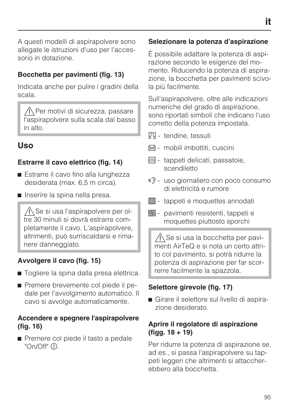 Miele HS14 User Manual | Page 95 / 112