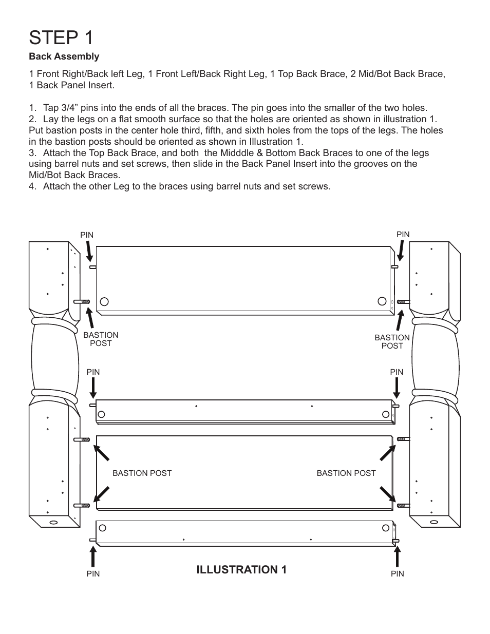 Step 1, Illustration 1 | Catskill Craftsmen 1429 User Manual | Page 6 / 14
