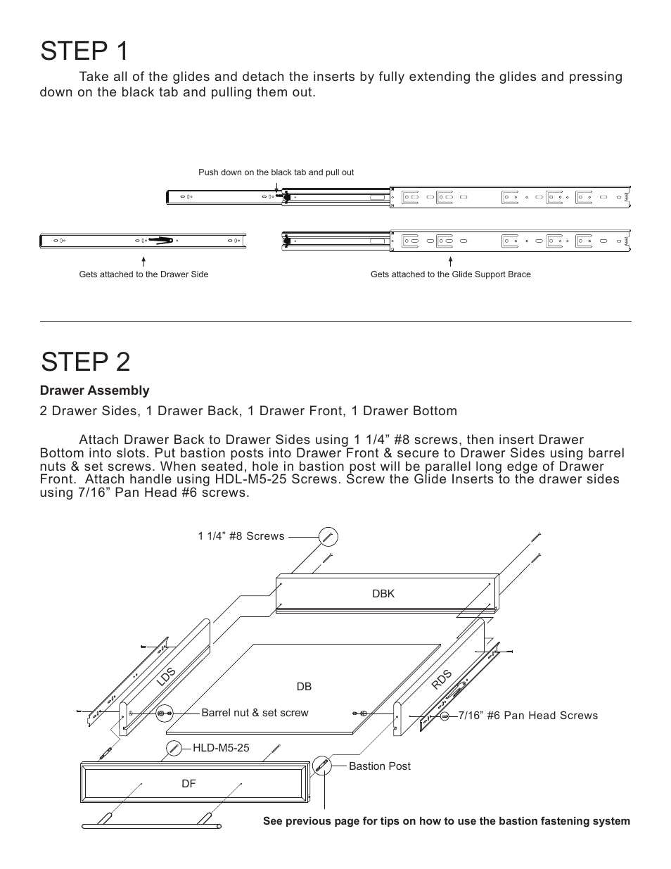 Step 1, Step 2 | Catskill Craftsmen 1481 User Manual | Page 6 / 16