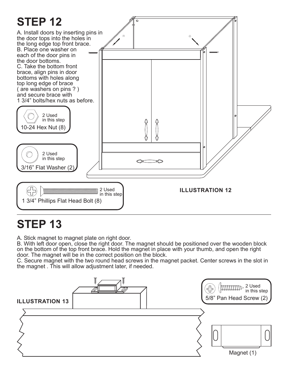 Step 13, Step 12 | Catskill Craftsmen 1533 User Manual | Page 10 / 12