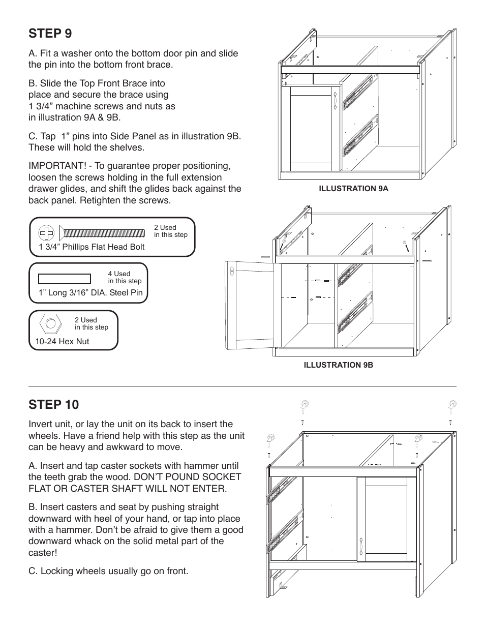 Step 9, Step 10 | Catskill Craftsmen 1521 User Manual | Page 12 / 16