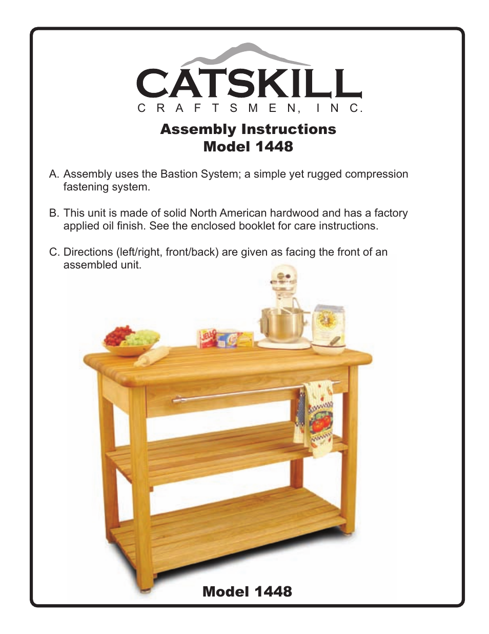 Catskill Craftsmen 1448 User Manual | 14 pages