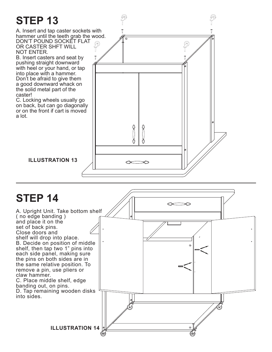 Step 13, Step 14 | Catskill Craftsmen 1536 User Manual | Page 11 / 12