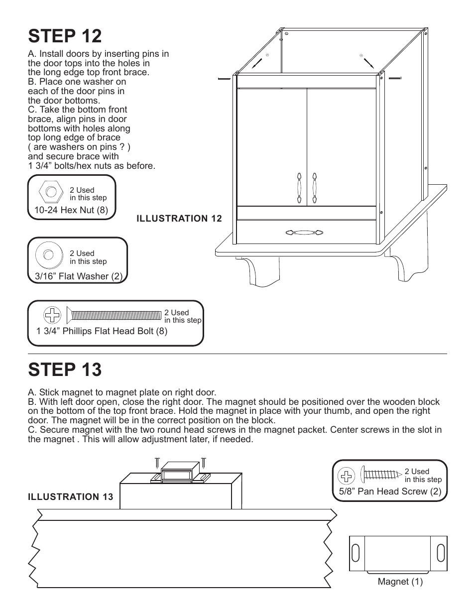 Step 13, Step 12 | Catskill Craftsmen 1537 User Manual | Page 11 / 13