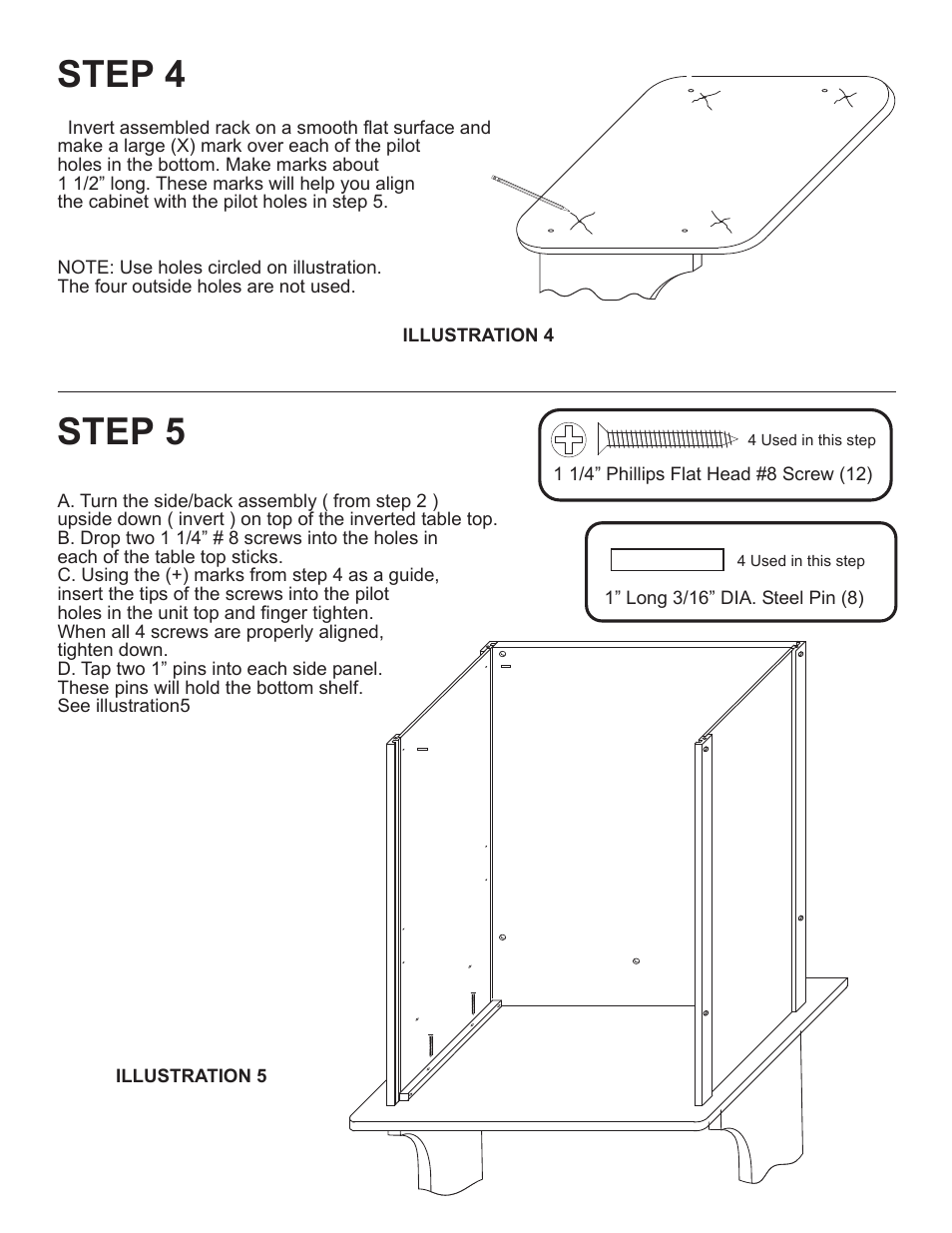 Step 4, Step 5 | Catskill Craftsmen 1537 User Manual | Page 6 / 13