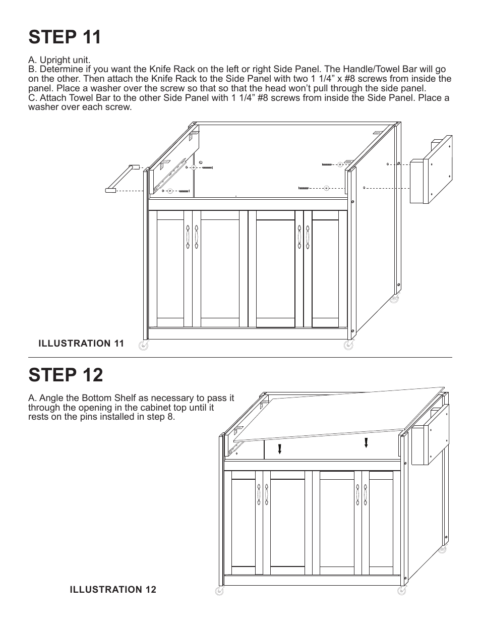 Step 11, Step 12 | Catskill Craftsmen 1538 User Manual | Page 10 / 14