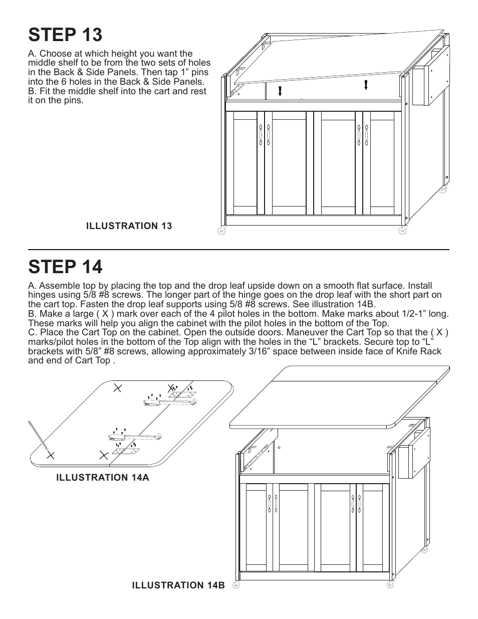 Step 13, Step 14 | Catskill Craftsmen 1538 User Manual | Page 11 / 14