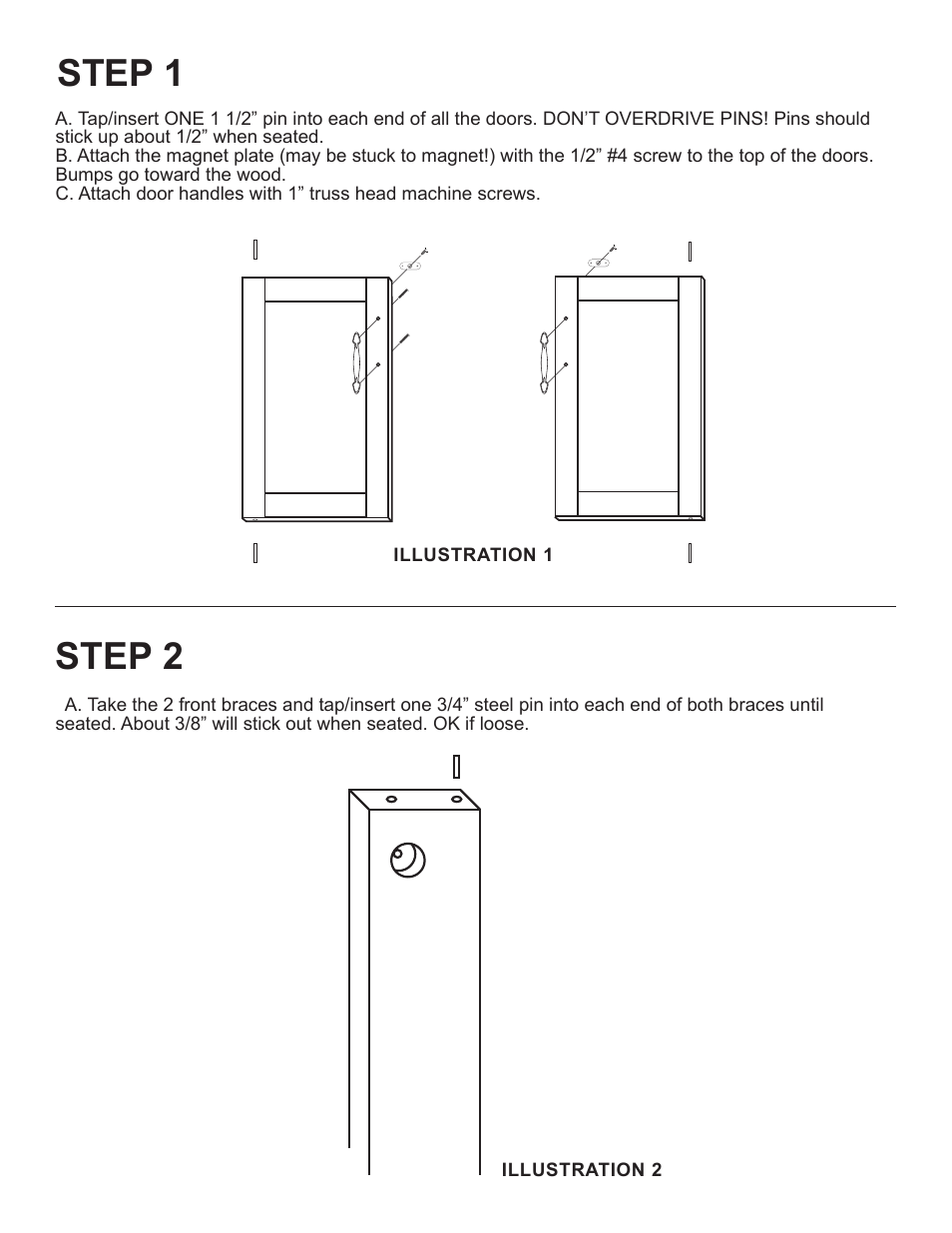 Step 1, Step 2 | Catskill Craftsmen 1538 User Manual | Page 4 / 14