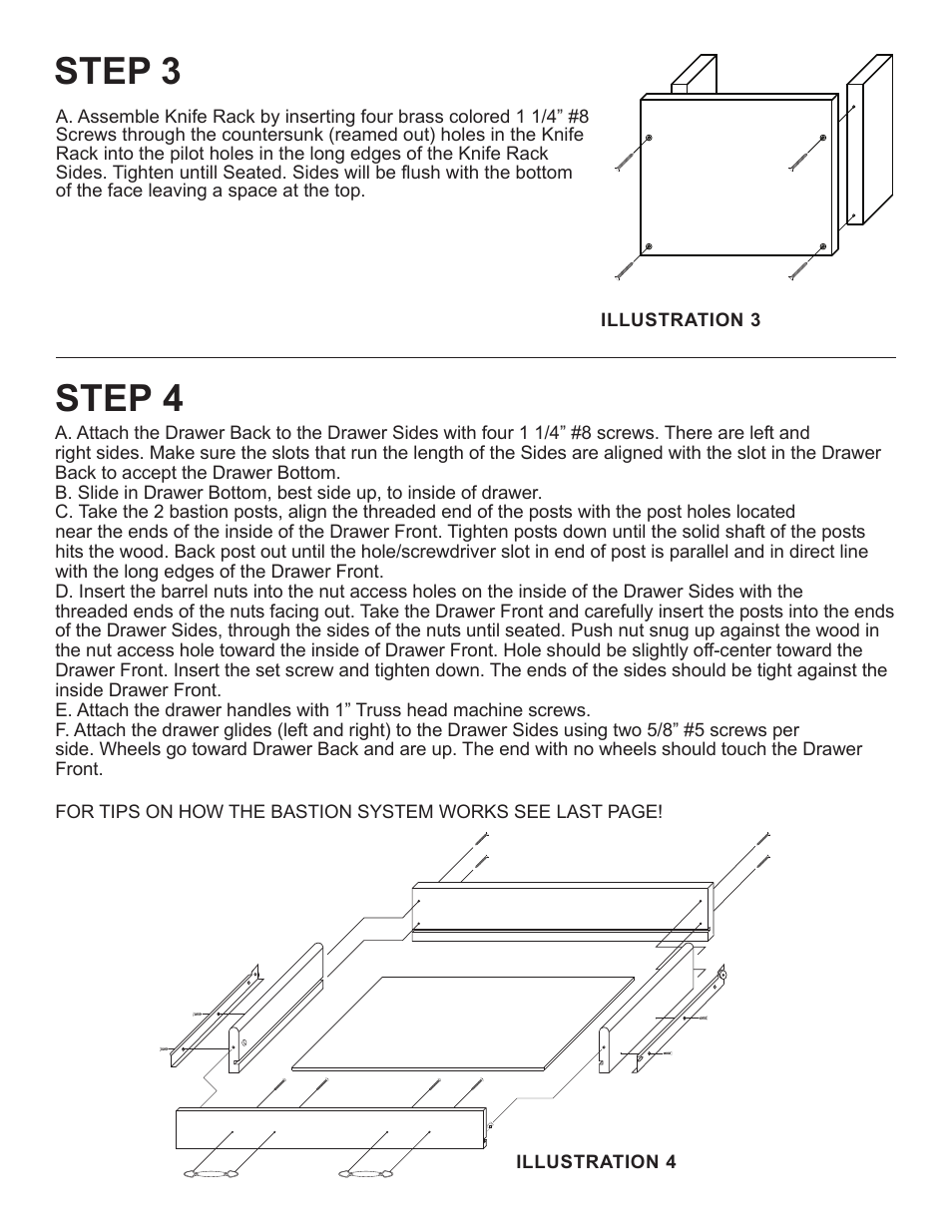 Step 3, Step 4 | Catskill Craftsmen 1538 User Manual | Page 5 / 14