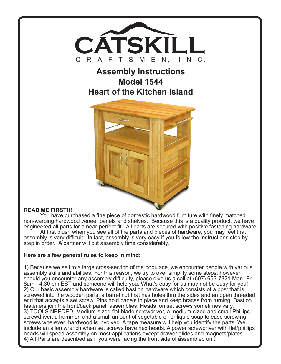 Catskill Craftsmen 1544 User Manual | 14 pages