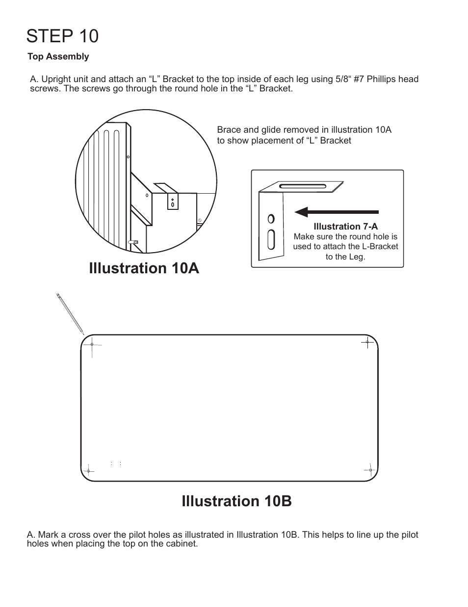 Step 10, Illustration 10a, Illustration 10b | Catskill Craftsmen 1544 User Manual | Page 10 / 14