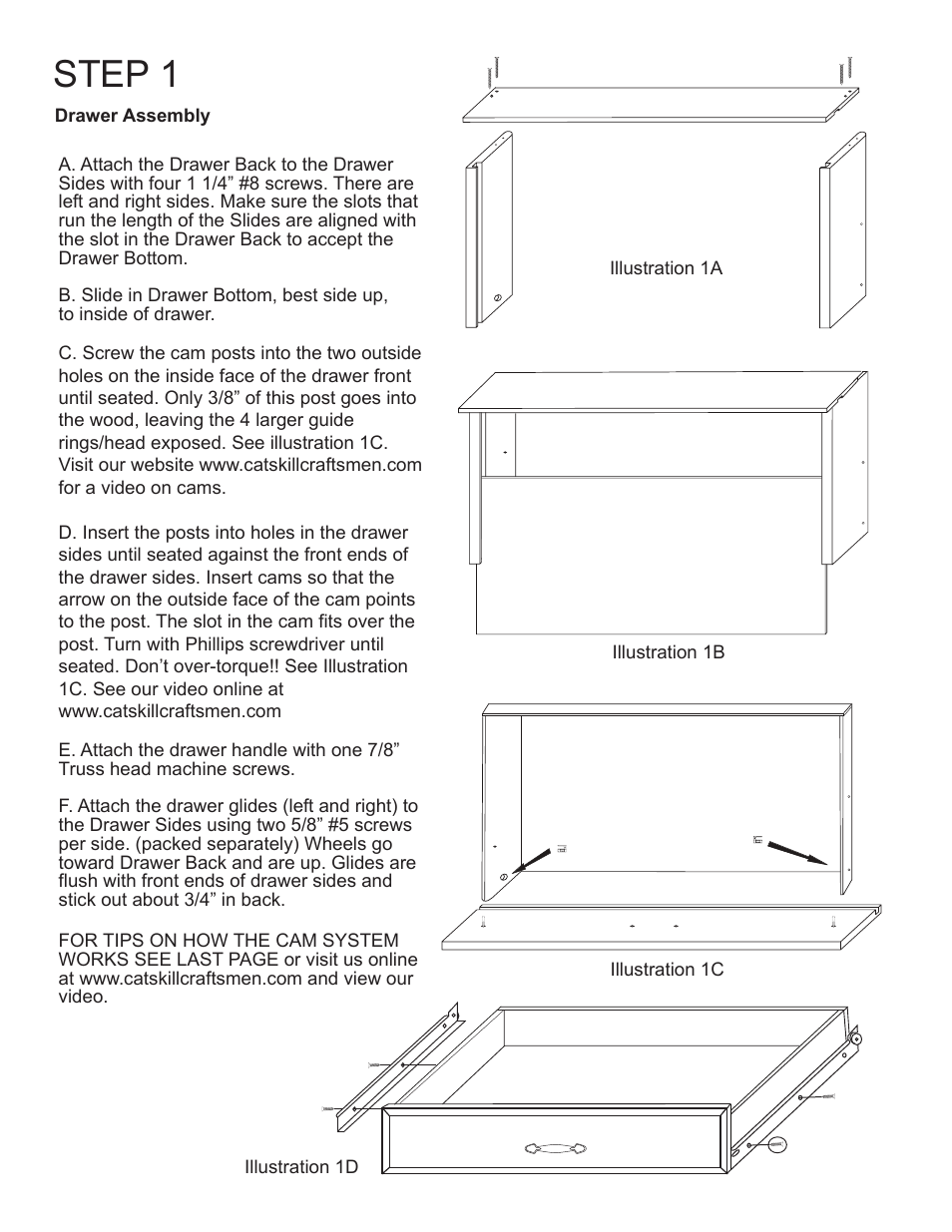 Step 1 | Catskill Craftsmen 1544 User Manual | Page 4 / 14