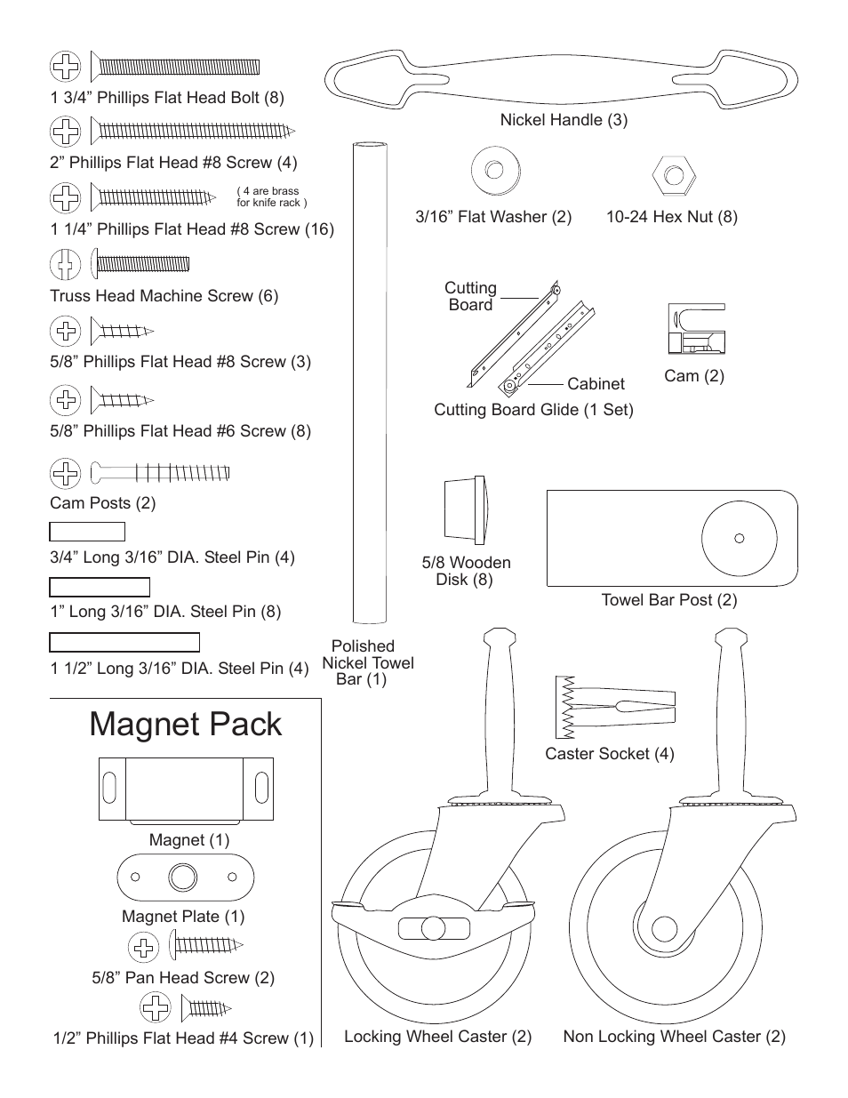 Magnet pack | Catskill Craftsmen 1563 User Manual | Page 3 / 12